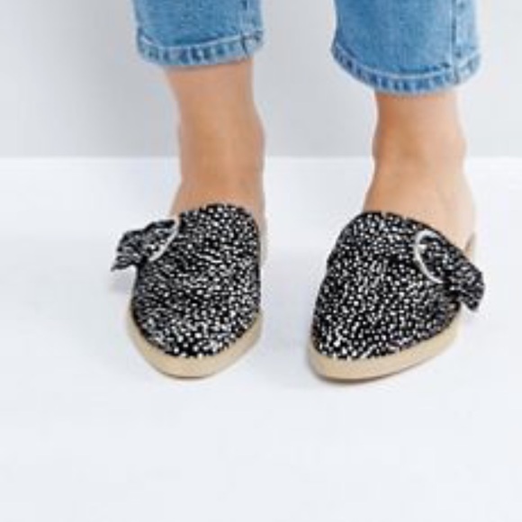 The march - black speckled spot mule Size uk4 - Picture 2 of 5